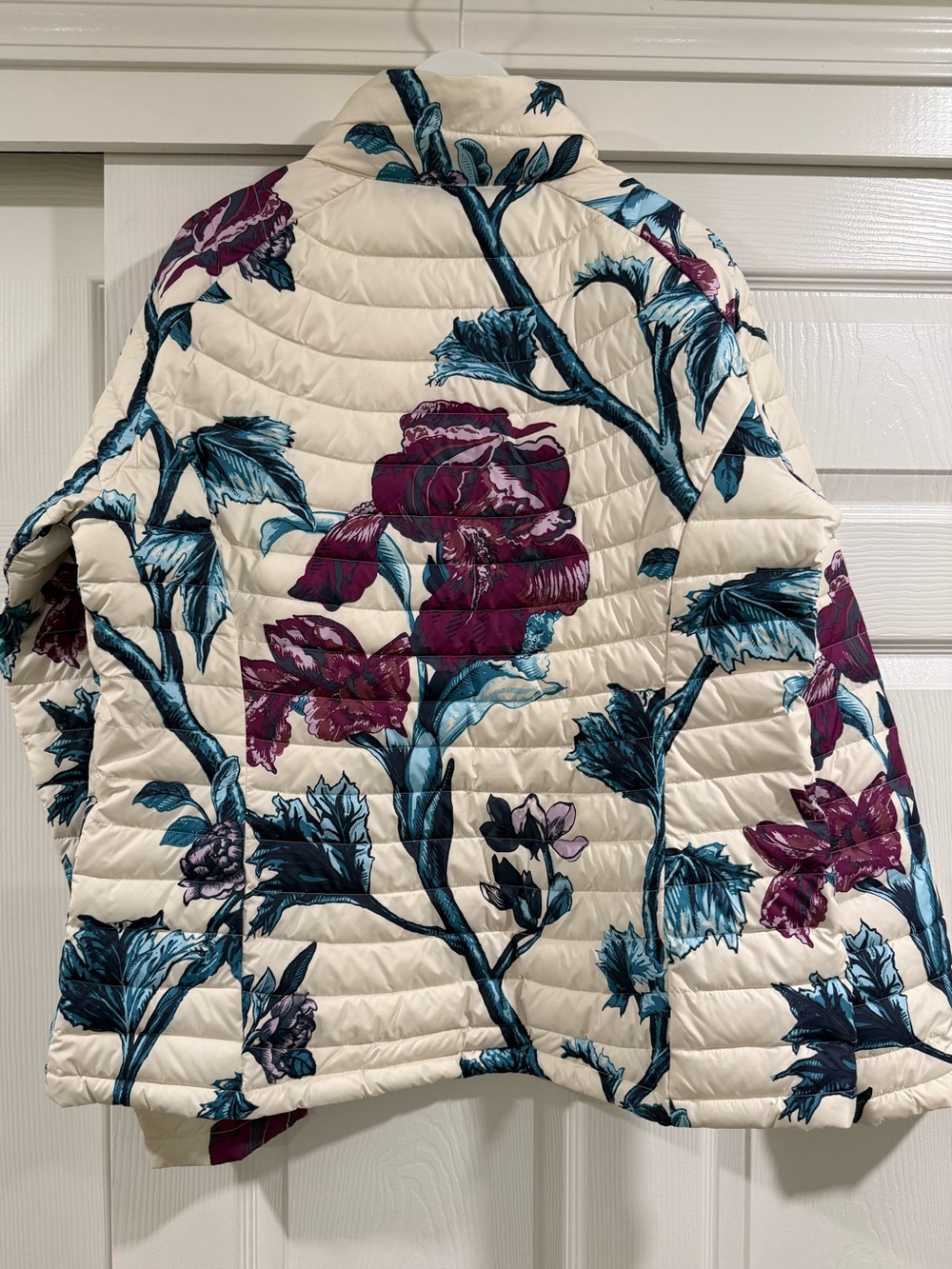 Columbia White Out II Omni-Heat Lightweight Floral Puffer Winter Coat - Picture 3 of 5